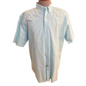 Ralph Lauren Oxford Button Down Collar Mens Shirt XLT Mint Green/Aqua